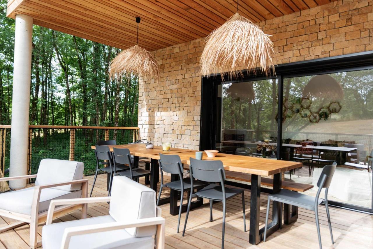 Dans Les Arbres Acomodação com café da manhã Lanta Exterior foto